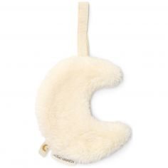 Doudou attache-tétine Lune Pure Soft White