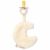 Variation Blanc du produit Doudou attache-tétine Lune Pure Soft White de la marque Little Dutch