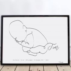Affiche De Naissance Cadeau Pour Bebe Berceau Magique