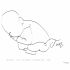 Affiche de naissance Bébé en position foetus A4 (personnalisable) - Minoé