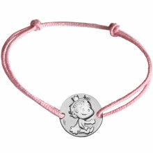 Bracelet cordon enfant Curieuse (argent 925°)  par La Fée Galipette