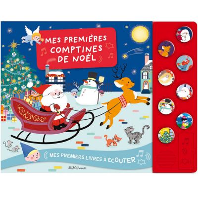 Livre sonore mes premières comptines de Noël (Auzou Editions) - Image 1