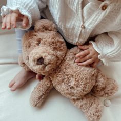 Peluche bruit blanc rechargeable Lou ours marron