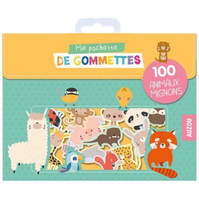 Ma pochette de 100 gommettes Animaux mignons Auzou Editions