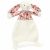 Variation Ecru du produit Doudou plat Lapin en fleurs Crème de la marque Jellycat