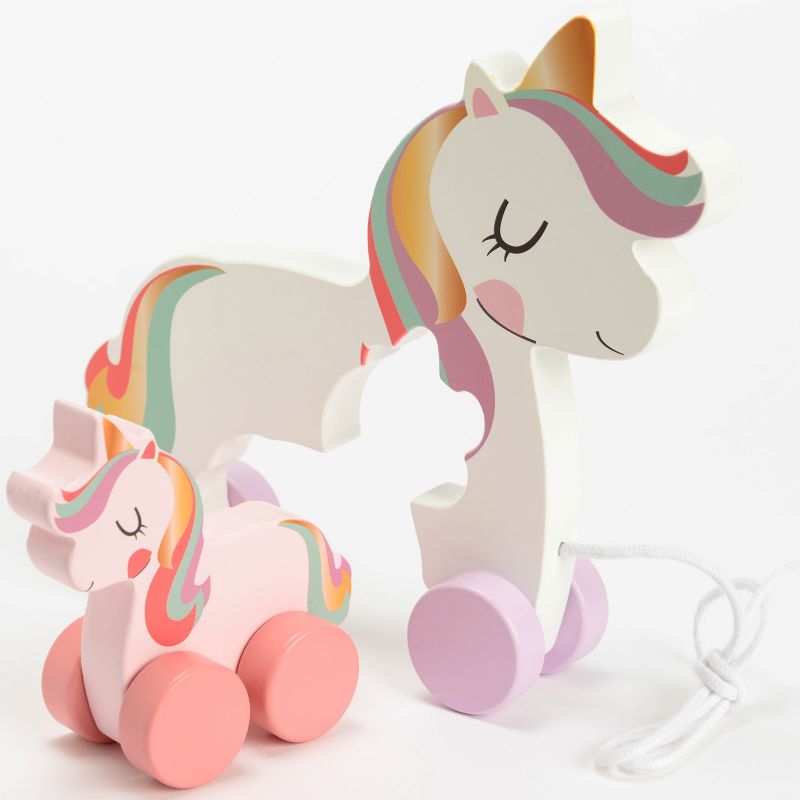 Jouet à tirer Hélène la licorne Amadeus Les Petits