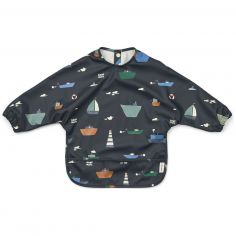 Bavoir à manches Merle Sailing Classic Navy - Liewood