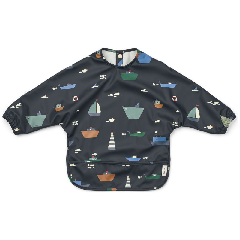 Bavoir à manches Merle Sailing Classic Navy Liewood Produit 1