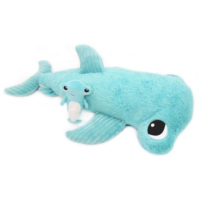 Peluche Clou maman et bébé Les Ptipotos Aqua (57 cm)