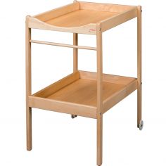 Table à langer Margot en bois vernis naturel - Combelle