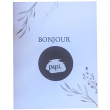 Carte annonce de grossesse à gratter Bonjour Papi (8 x 10 cm)  par Les Boudeurs