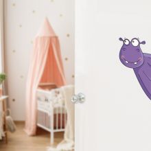 Sticker de porte hippopotame (côté droit)  par Série-Golo