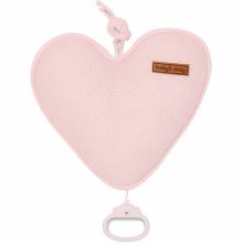Coussin musical coeur Classic rose (26 cm)  par Baby's Only