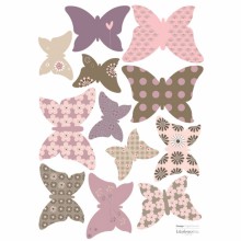 Stickers A3 butterfly inspiration by Magali Fournier (29,7 x 42 cm)  par Lilipinso