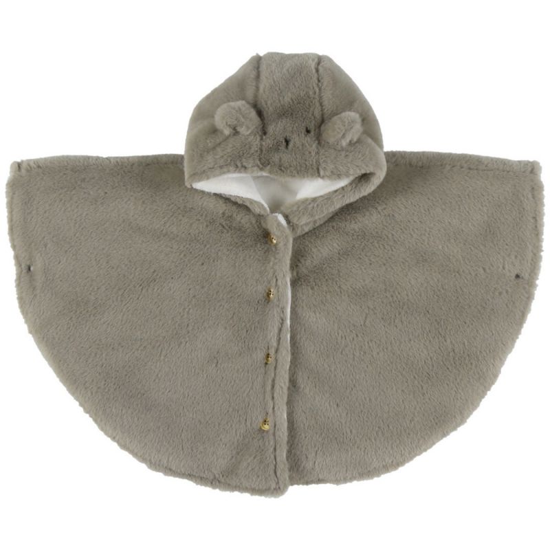 Poncho en Groloudoux Kaki (6-12 mois) Noukie's Produit 1