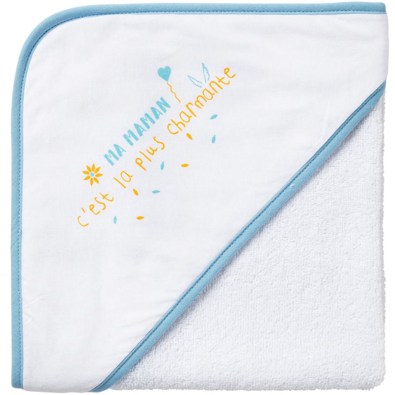 Cape de bain Ma maman, la plus charmante (70 x 70 cm) Babycalin