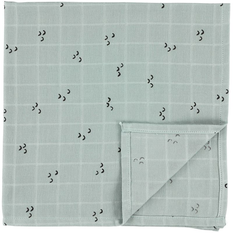 Lot de 3 langes en mousseline de coton Bliss Mountains (55 x 55 cm) Trixie