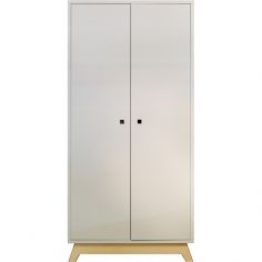 Armoire 2 portes Madavin avec pieds en bouleau (coloris au choix) - Mathy by bols