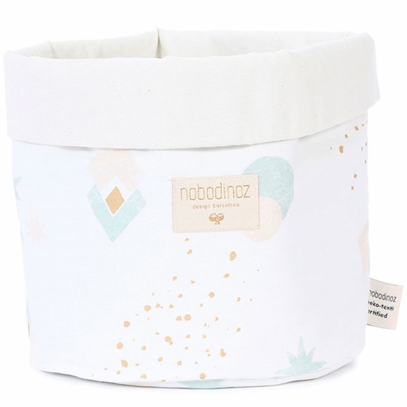 Panier de toilette Panda Aqua eclipse White (20 x 24 cm) Nobodinoz