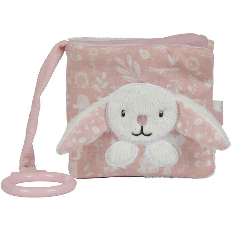 Livre bébé lapin Adventure pink Little Dutch