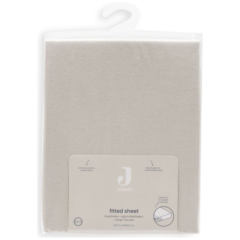 Drap housse en jersey Sand (70 x 140 cm) Jollein Packaging 4