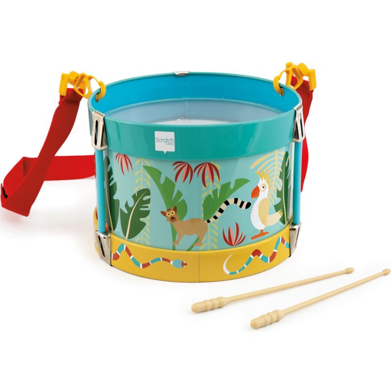 Tambour en bandoulière Jungle Scratch