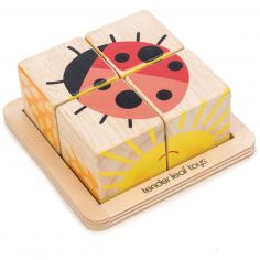 Puzzle 4 cubes - Tender Leaf