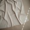Couverture en coton bio Ribbed Beige melange (80 x 100 cm)  par Mushie