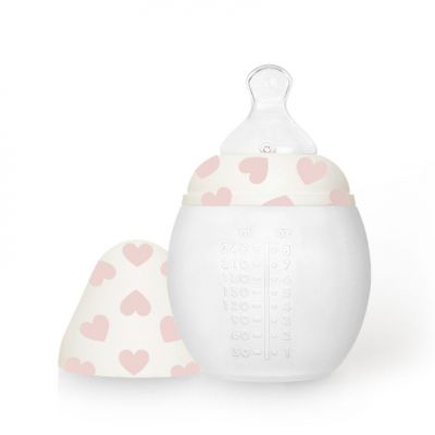 Biberon anti-colique en silicone Full of Love Pink (240 ml) Elhée