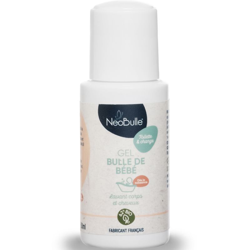 Gel lavant bio corps et cheveux Bulle de Bébé format voyage (50 ml) NéoBulle