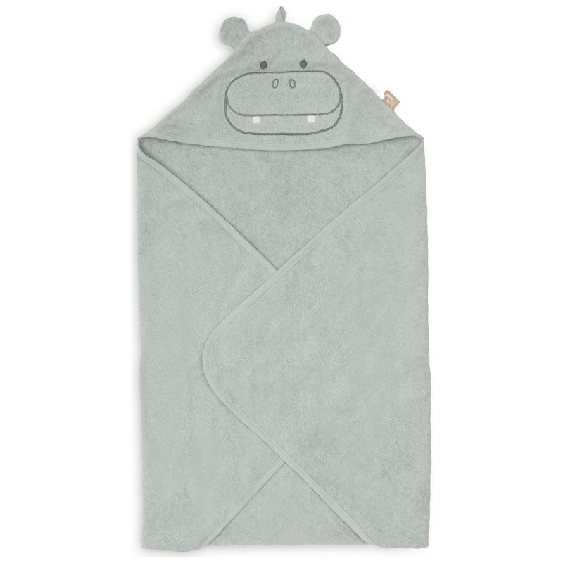 Cape de bain en éponge Hippo Happy (75 x 75 cm) Jollein Produit 1