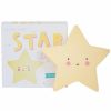 Petite veilleuse étoile jaune (14 cm)  par A Little Lovely Company