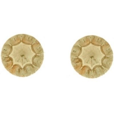 Paire de fermoirs vissés pour boucle d'oreilles (or jaune 375°) Baby bijoux