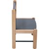 Chaise basse Louise Hybride kaki  par Combelle