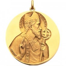 Médaille Saint Thierry (or jaune 750°)  par Becker