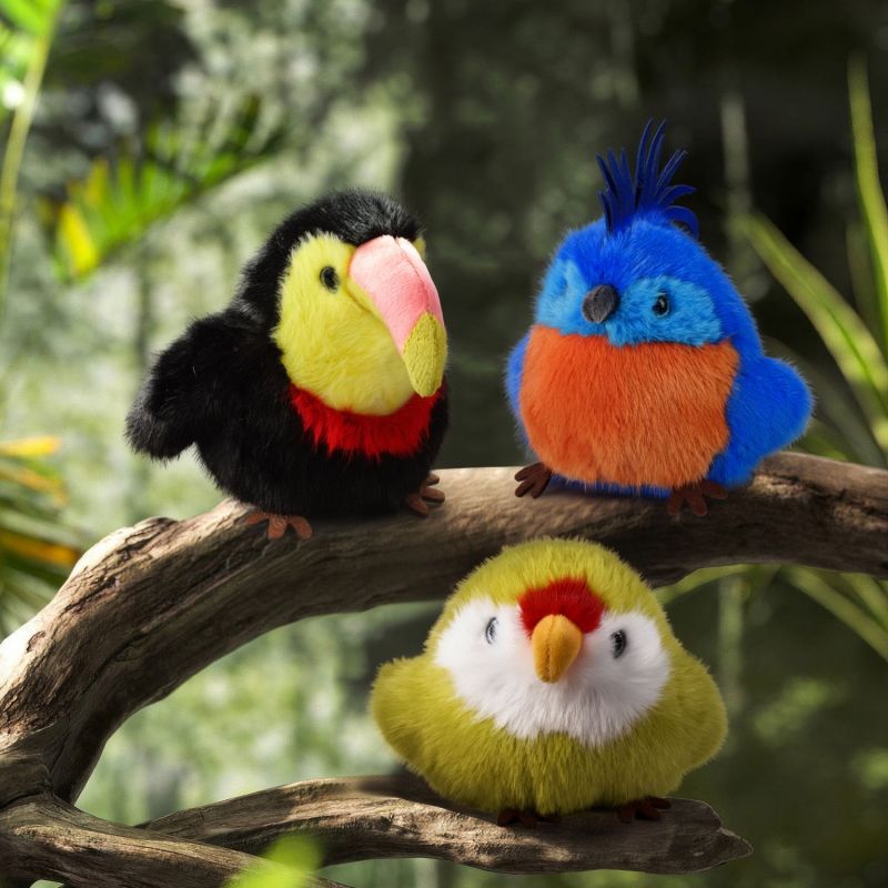 Peluche LES CUI-CUI PARADIS Toucan (15 cm) Histoire d'Ours Ambiance 6