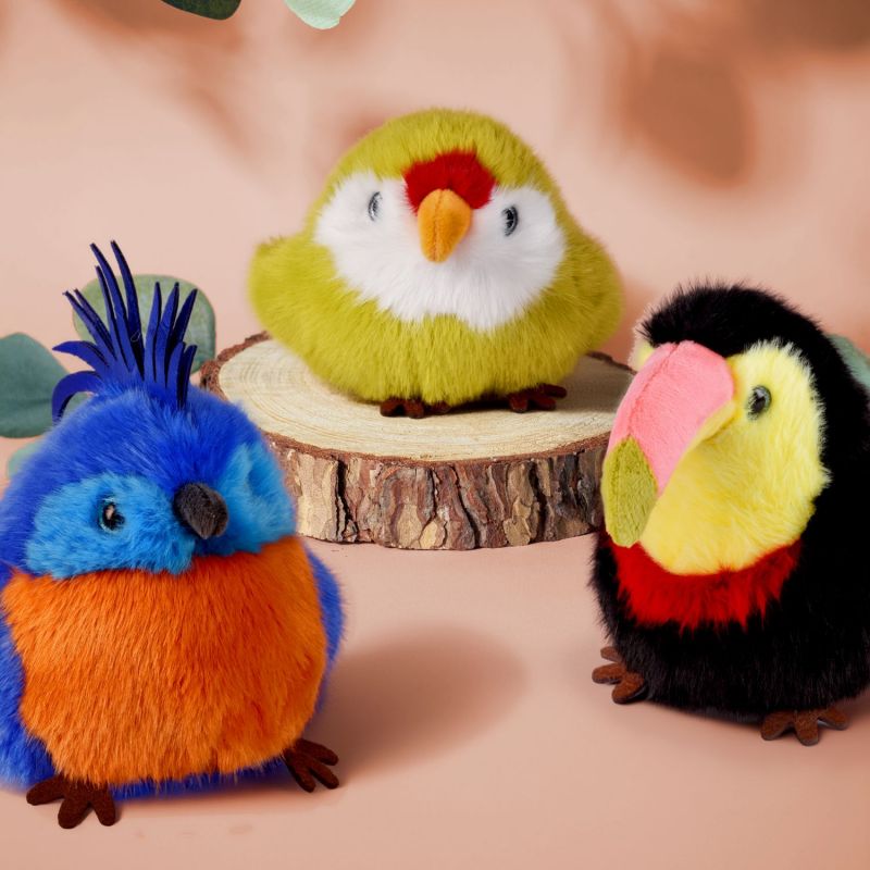 Peluche LES CUI-CUI PARADIS Toucan (15 cm) Histoire d'Ours Ambiance 7