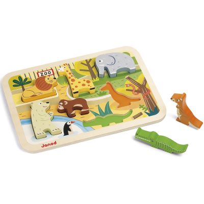 Puzzle à encastrementZoo (7 pièces) Janod