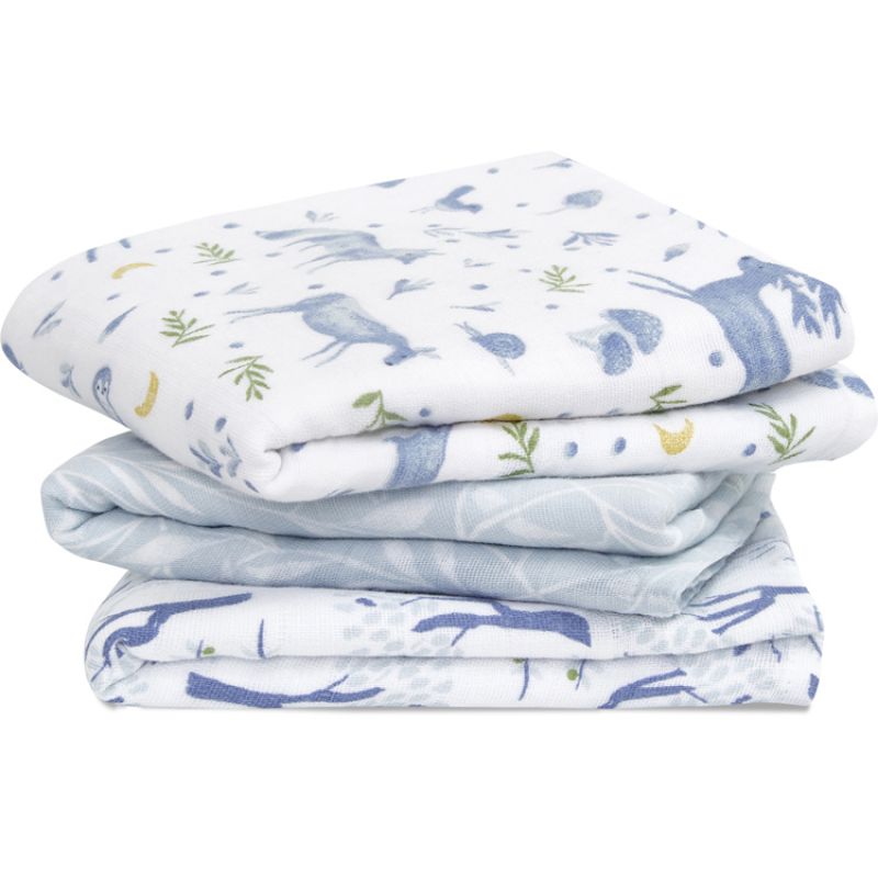 Lot de 3 langes Musy en coton bio Outdoors  (70 x 70 cm) aden + anais