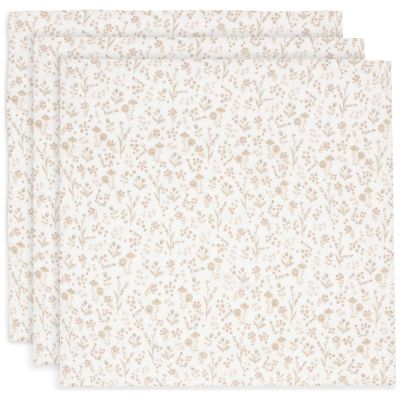 Lot de 3 langes en coton Bloomy (70 x 70 cm) Jollein