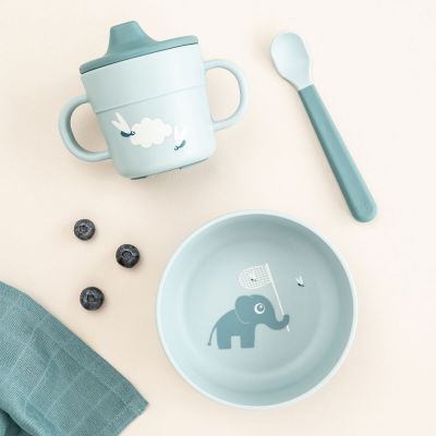 Coffret premier repas ventouse Foodie Elphee Bleu (3 pièces) (Done by deer) - Image 2