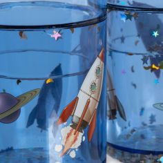 Lot de 2 gobelets à paillettes Outer Espace