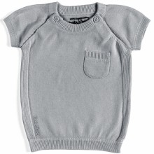 Pull manches courtes gris (3 mois : 62 cm)  par Baby's Only