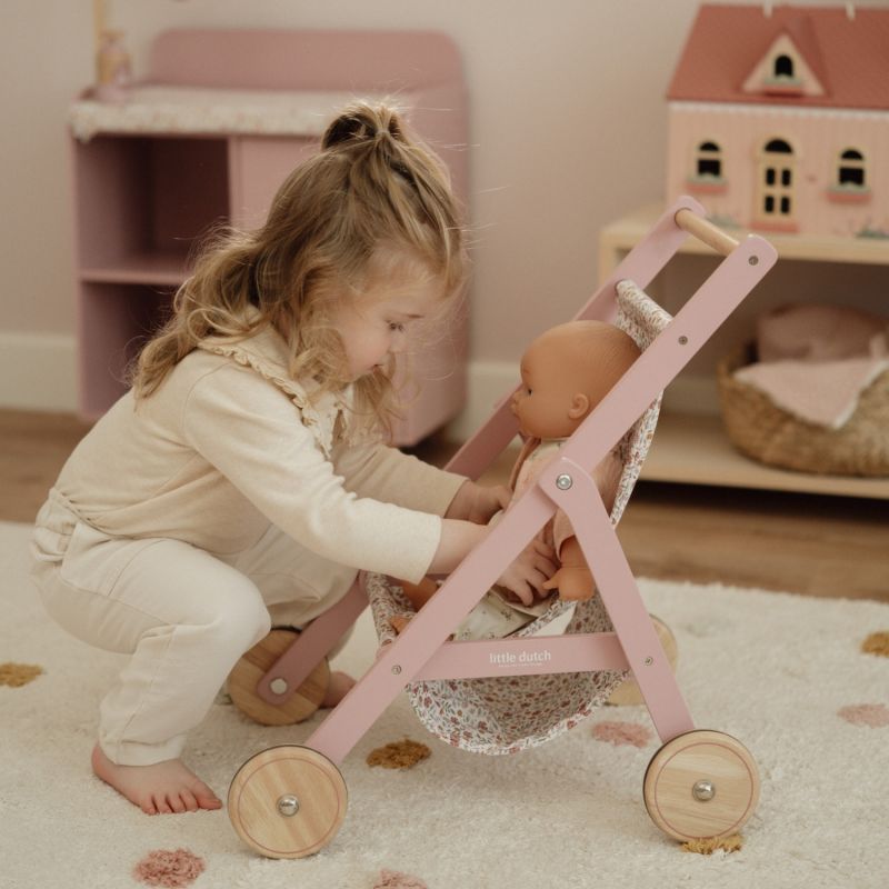 Poussette pour poupée en bois Little Dutch Ambiance 4