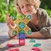 Kit de construction magnétique Tuiles Pastel (28 pièces) Cleverclixx Ambiance 2