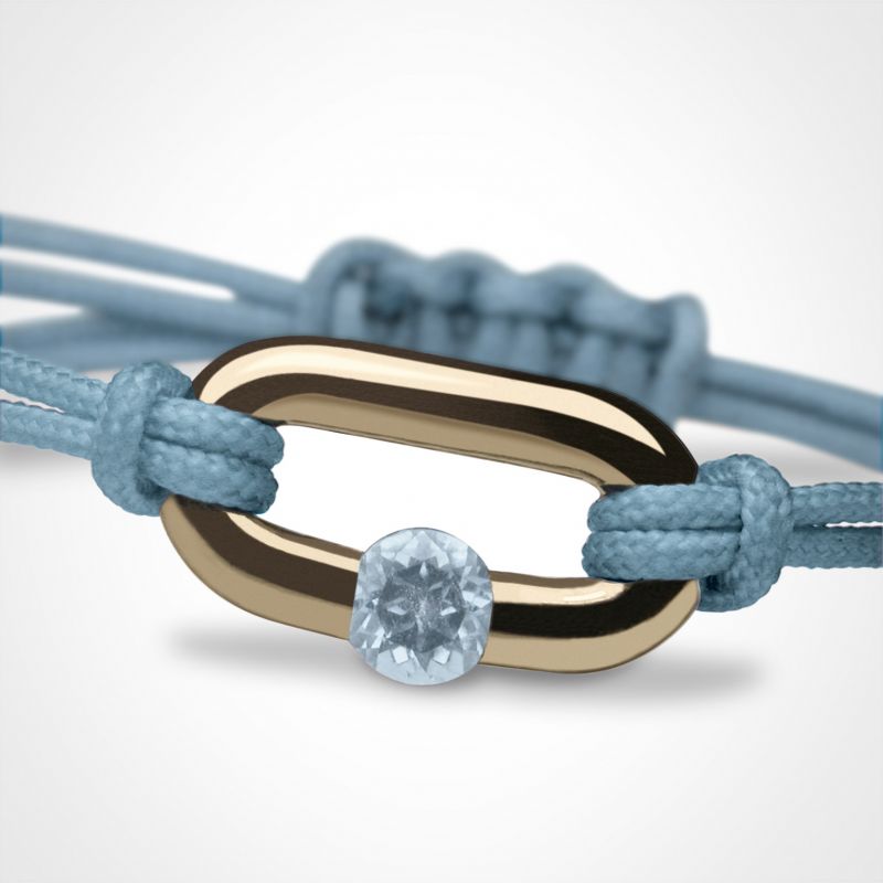 Bracelet Newborn Pierre précieuse ou fine (or jaune 750°) Mikado