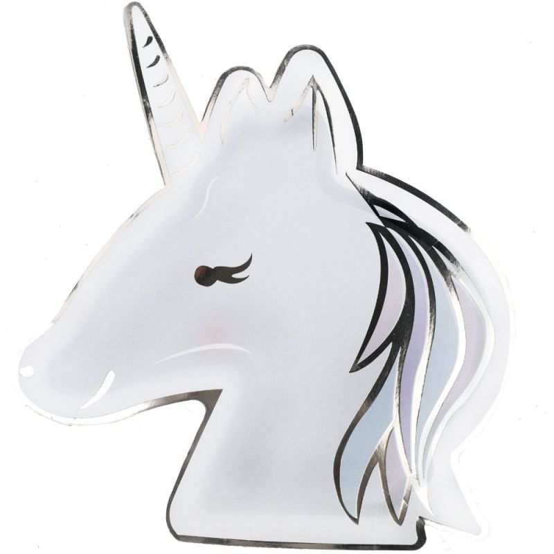 Lot de 8 assiettes Licorne Arty Fêtes Factory