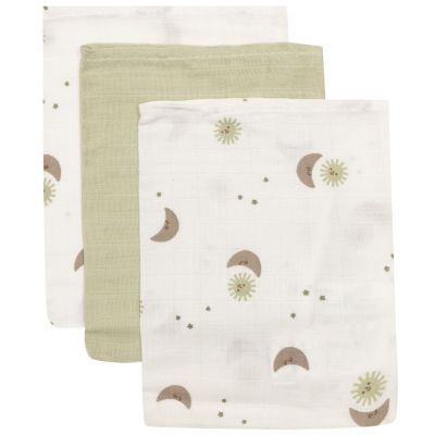 Lot de 3 gants de toilette Over the Moon