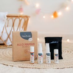 Coffret soins essentiels Allo maman bobo ! (4 huiles + 1 pochette)
