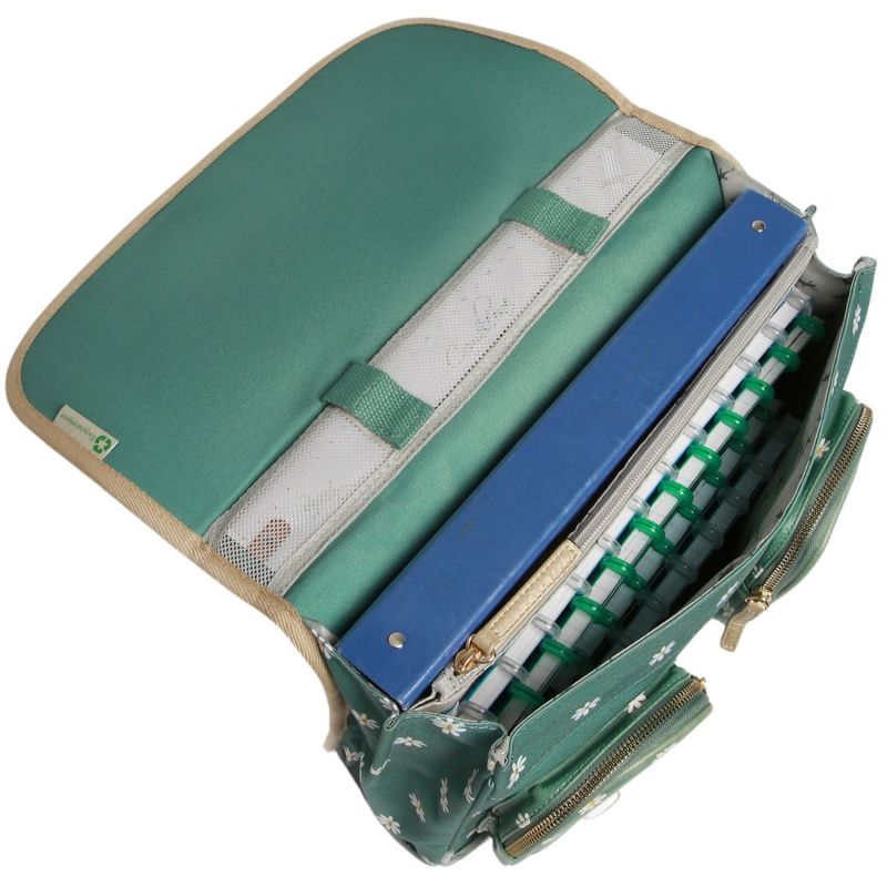 Cartable A4 maternelle Green Marguerite (35 cm) Caméléon Produit ouvert 6